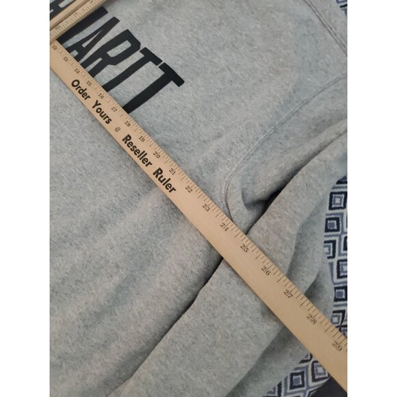 Carhartt Sweater Mens XXL Gray Spellout Big Logo Original Fit Thick Pullover - Picture 9 of 16